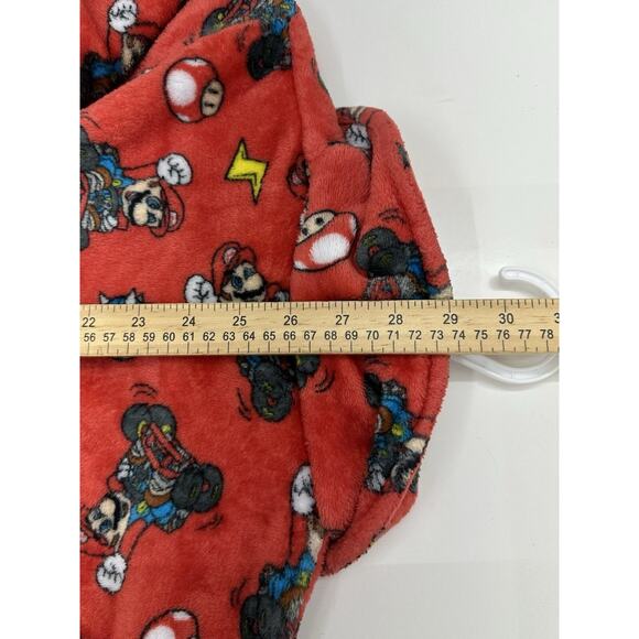 Super Mario Kart Childrens Bath Robe Size 8 Red Character Fleece Sleepwear - Picture 11 of 12